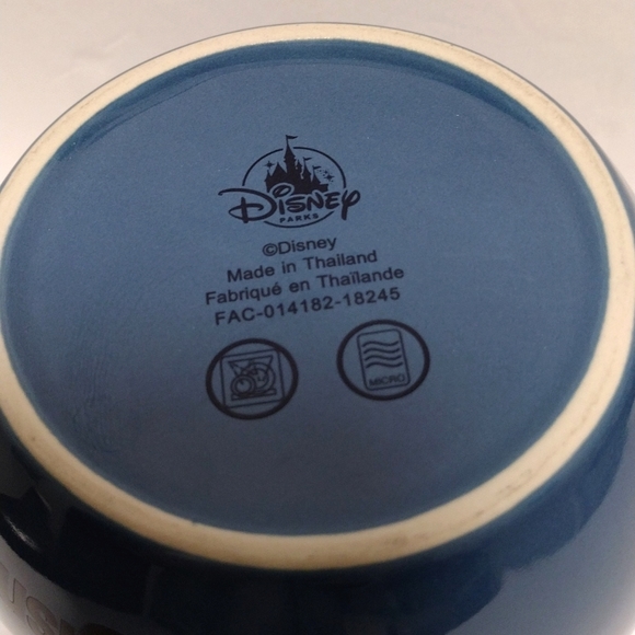 Walt Disney World Theme Park 2019 Large Blue Ceramic Mickey Mouse Coffee Mug Cup - Picture 6 of 6